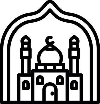 Islamic Sleek Visual Mark vector
