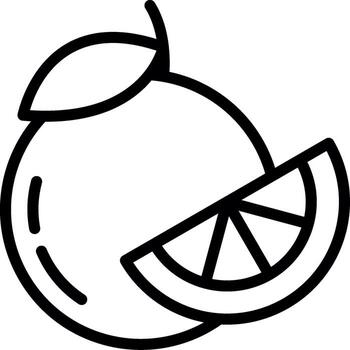 Orange Sleek Visual Mark vector