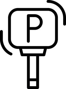 estacionamiento usuario interfaz marca vector