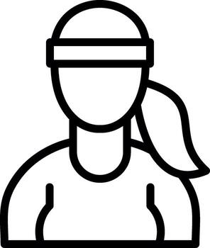 Runner User Interface Mark vector