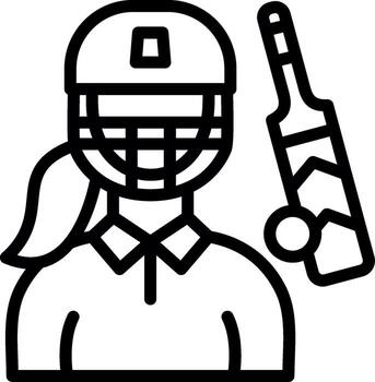 Cricket Sharp Edge Visual vector