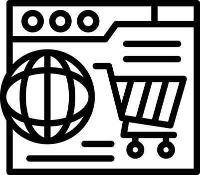 Global Network Clean Sketch Form vector