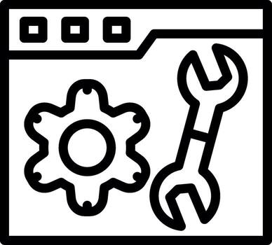 Technical Support Sharp Line Mark vector