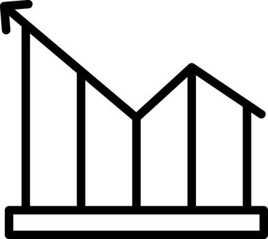 Growth Chart Neon UI Symbol vector