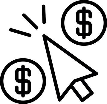 Pay Per Click Interactive UI Design vector