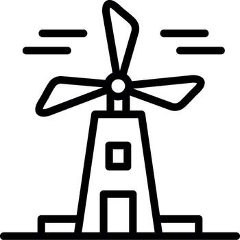 Windmill Vibrant Visual Object vector