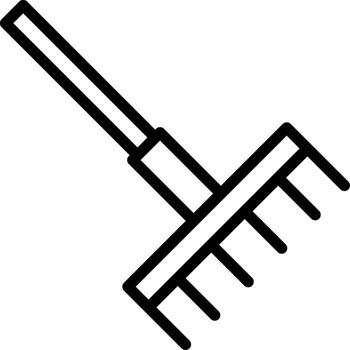 rastrillo interactivo símbolo vector