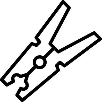 Clothes Pin Abstract UI Visual vector