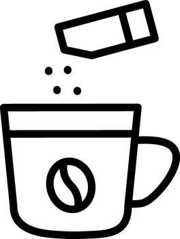 Adding Sugar Color Enhanced Graphic vector