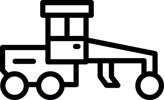 Grader Minimal UI Element vector