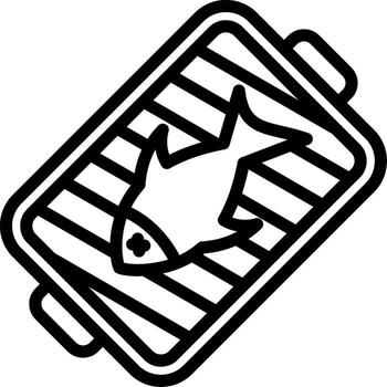 Fish Color Block Badge vector