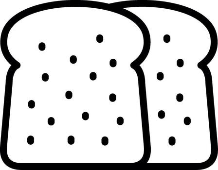 plano un pan tecnología estilizado formar vector