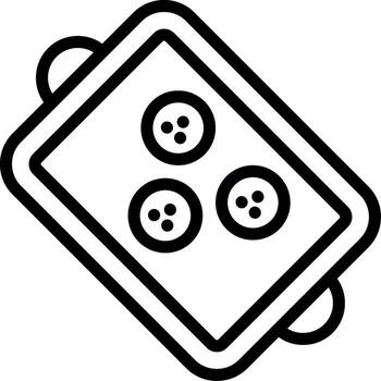 Baking Tray Smooth App Visual vector