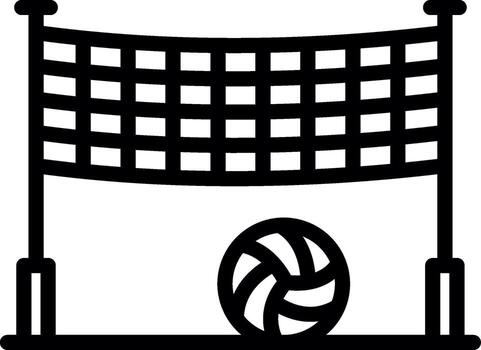 Volleyball Net Digital App Concept vector