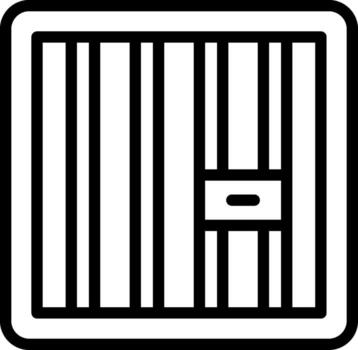 Jail Gradient Style Element vector