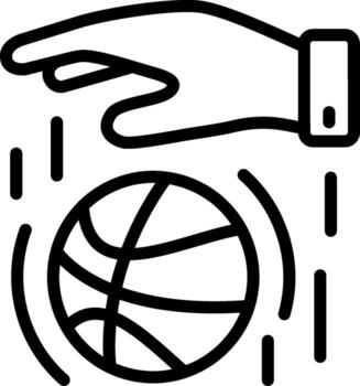 pelota sólido llenar símbolo vector