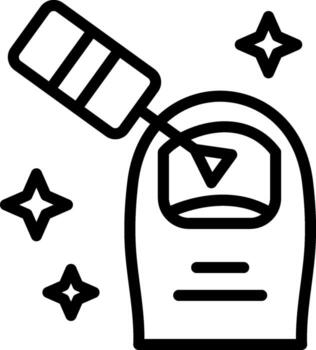 Nail Sharp Edge Visual vector