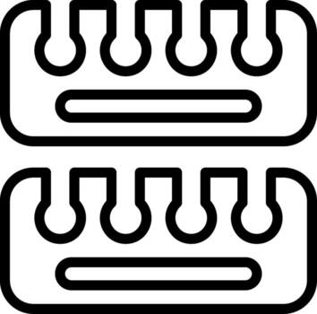 Toe Separator Flat UI Form vector