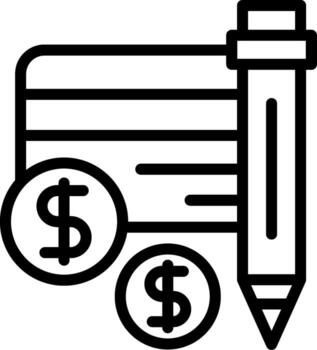 Debit Sharp Edge Visual vector