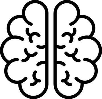 Brain Digital Tech Element vector