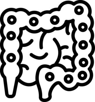 Colon Creative Sketch Element vector