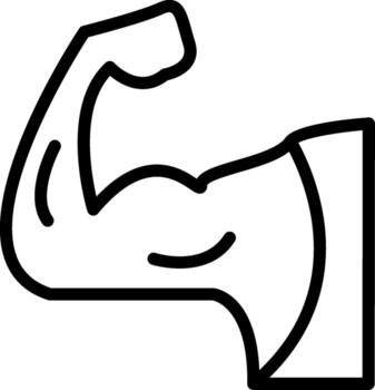 Muscle Gradient Style Element vector