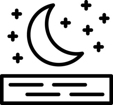 Moon Web Based Design Element vector