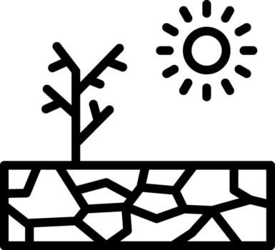 Drought Neon UI Symbol vector