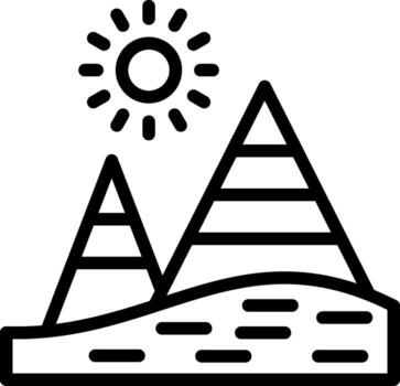 pirámide pulcro visual marca vector