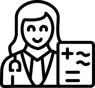 médico usuario interfaz marca vector