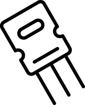 Mosfet Gradient Style Element vector