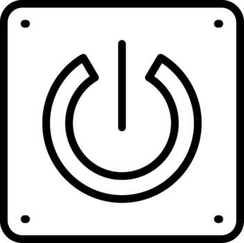 Power Switch Abstract UI Visual vector
