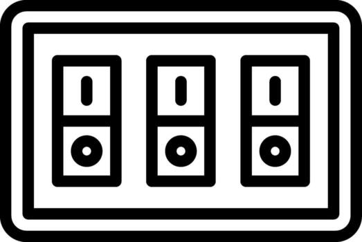 Switch Simplified Line Mark vector