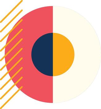 Bauhaus primitive shapes and forms vector