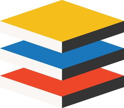 Abstract geometric dynamic bauhaus shapes vector