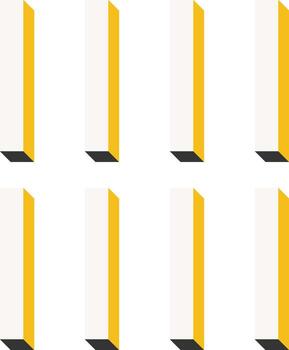 Bauhaus estilo volumétrico vertical columnas vector