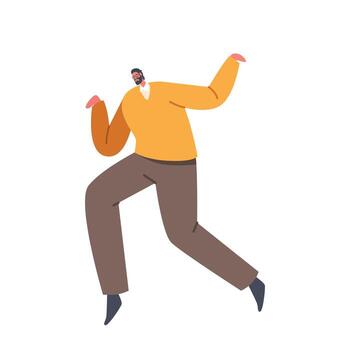 marioneta masculino personaje con exagerado movimientos y expresiones aislado en blanco antecedentes. impotente marioneta vector