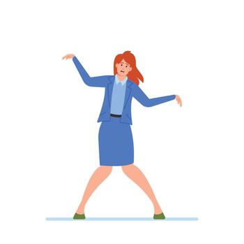 Puppet Office Employee Female Character Looks Like A Fun And Interactive Toy That Mimics Real-life Office Worker vector