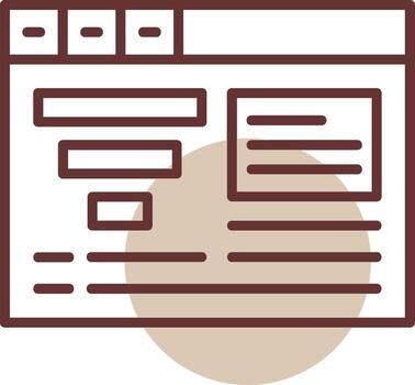 Conversion Circle Line Circle Icon vector