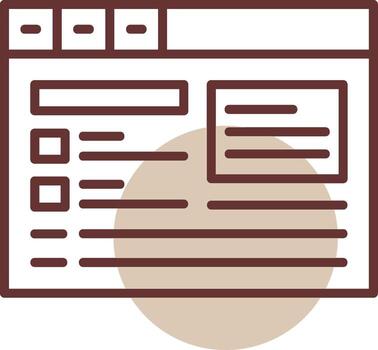 Schema markup Circle Line Circle Icon vector