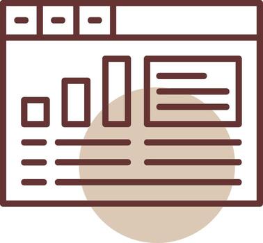 Google Analytics Circle Line Circle Icon vector