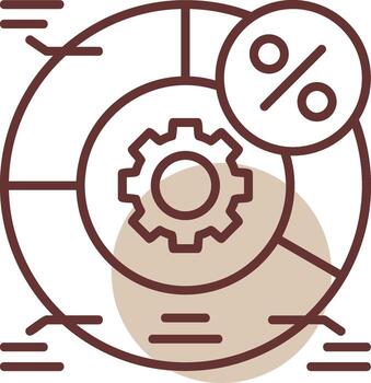 ab pruebas circulo línea circulo icono vector
