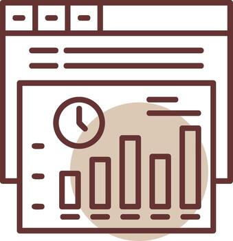 Exit rate Circle Line Circle Icon vector