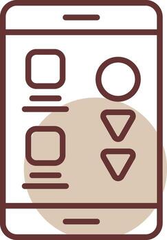 Scrolling Line Circle Icon vector