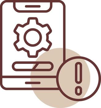 actualizar notificación línea circulo icono vector