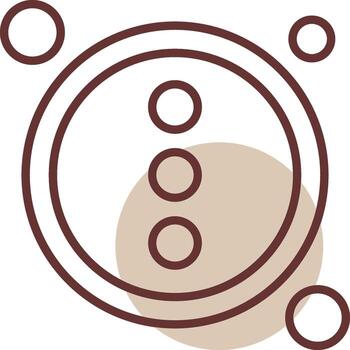 Customize Button Navigation Line Circle Icon vector