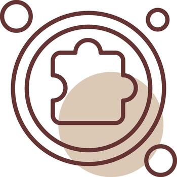 Extension Button Navigation Line Circle Icon vector