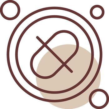 Link Button Navigation Line Circle Icon vector