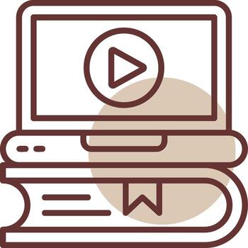 Tutorial Line Circle Icon vector