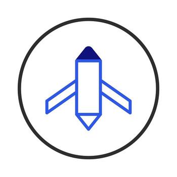 Abstract artistic creation showcasing a modern aircraft symbol with geometrical details and vector